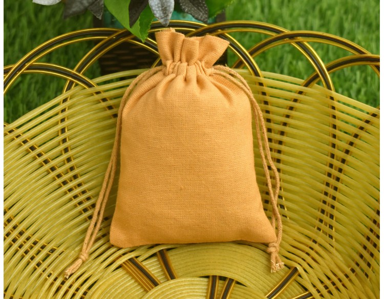 Eco Friendly Personalised Cotton Pouch With Drawstring For Jewelry Packaging, Wedding Favor Bags