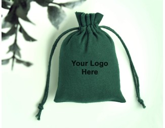 Custom Jewelry Pouch With Logo Small Drawstring Bag