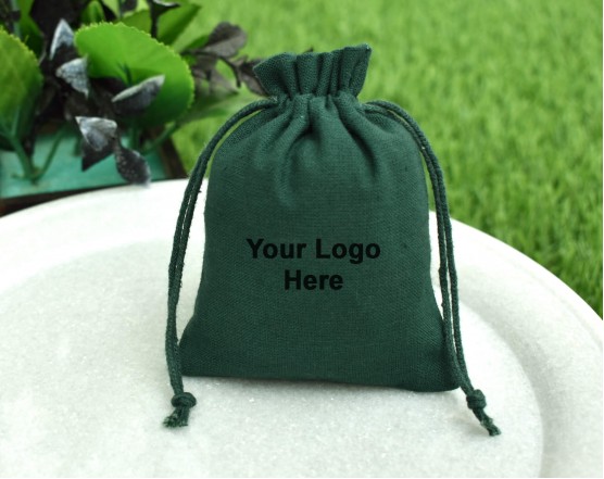 50 Jewelry Bags Custom Drawstring Bags Jewellery Packaging Small Drawstring  Pouch Personalized With Your Logo Premium Cotton Flannel Grey 