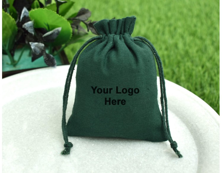 Custom Jewelry Pouch With Logo Small Drawstring Bag