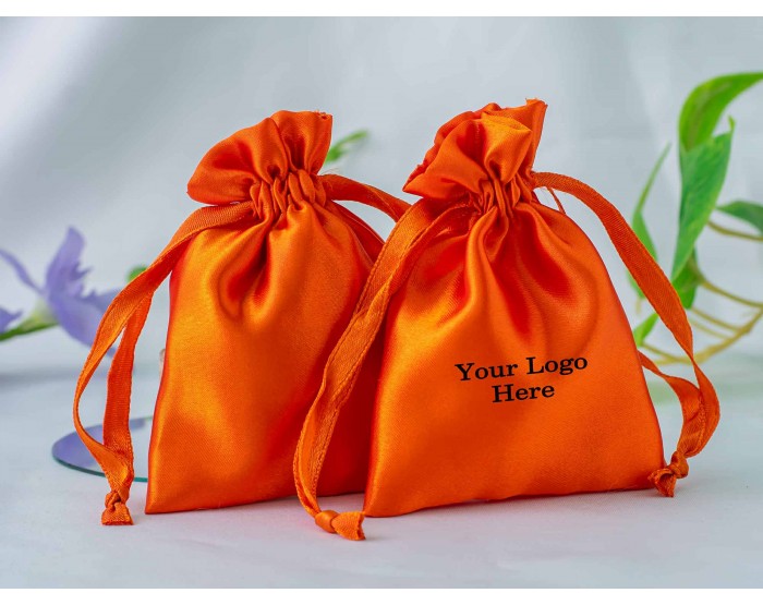 Orange Cotton Chit Button Jewelry Pouches Small Pouches Pouch Bags at Rs  22/piece in Jaipur