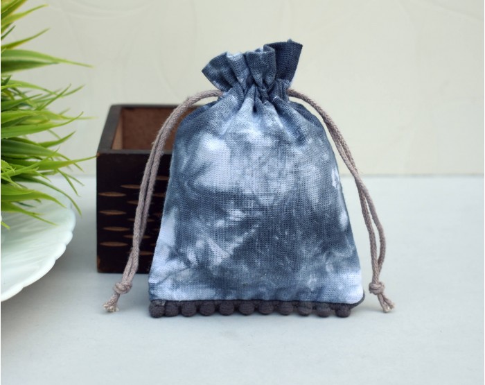 100 Dark Gray Satin Fabric Custom Jewelry Pouch With Logo, Small Drawstring  Bag, Wedding Favor Pouch