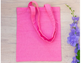 Pack of 25 Pink Cotton Tote Bag Reusable Grocery Shopping Cloth Bags