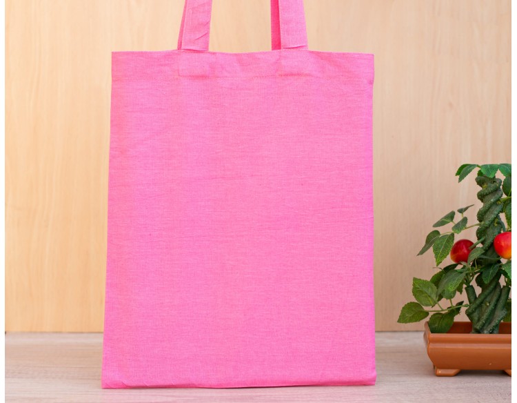 Pack of 25 Pink Cotton Tote Bag Reusable Grocery Shopping Cloth Bags