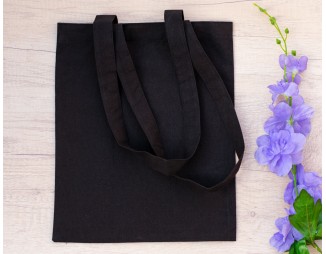 Pack of 25 Black Cotton Tote Bags