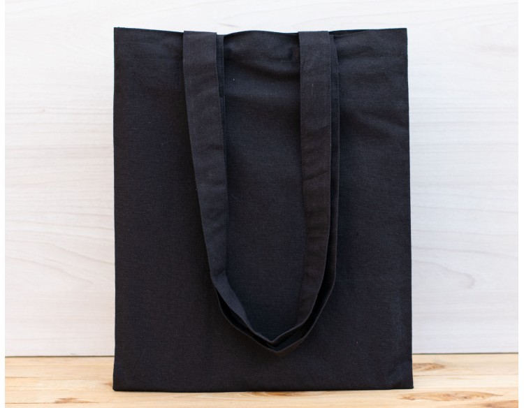 Pack of 25 Black Cotton Tote Bags