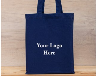 Pack Of 25 Blue Tote Bag - Shopping, Promotional Bags With Custom Logo