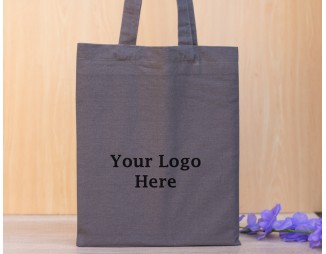 Pack of 25 Gray Cotton Tote Promotional Bags