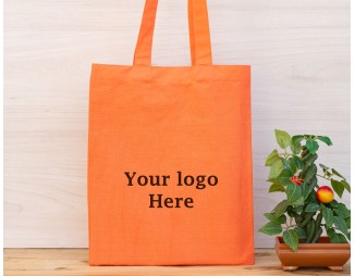 Pack of 25 Orange Cotton Tote Bags