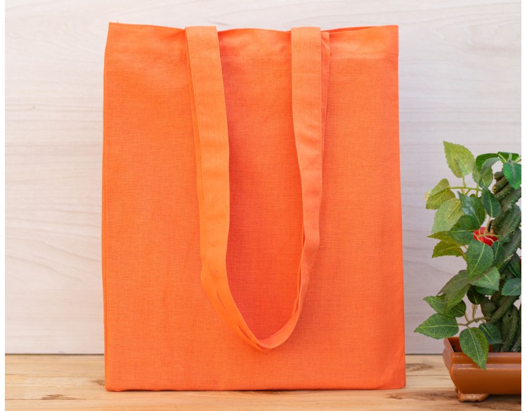 Pack of 25 Orange Cotton Tote Bags