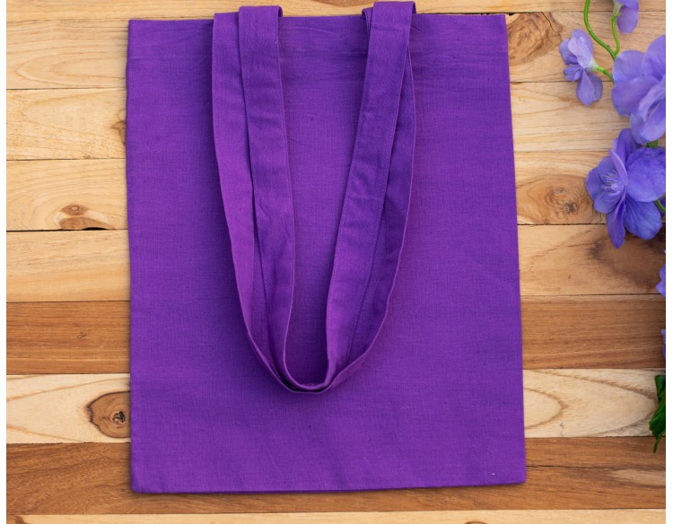 Set Of 25 Purple Tote Bag, Shoulder Bag, Customizable Brand Logo