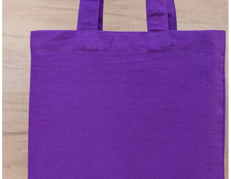 Set Of 25 Purple Tote Bag, Shoulder Bag, Customizable Brand Logo