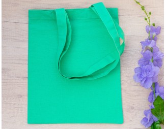 Pack of 25 Sea Green Cotton Tote Bags