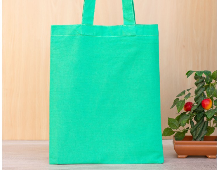 Pack of 25 Sea Green Cotton Tote Bags