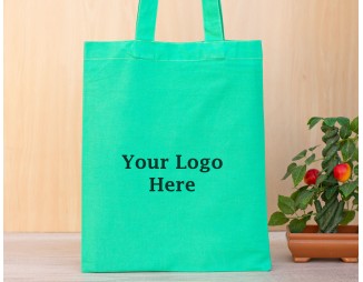 Pack of 25 Sea Green Cotton Tote Bags