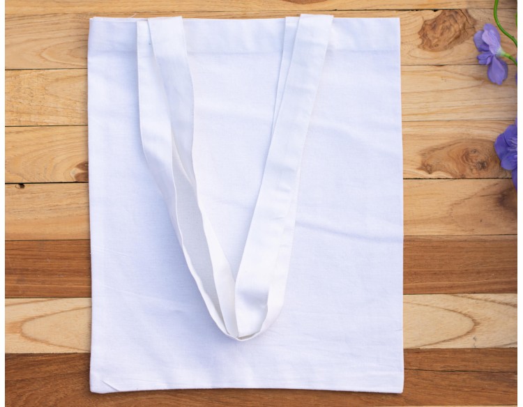 Set Of 25 White Cotton Tote Bags - Eco Friendly Customizable Bags With Logo