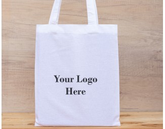 Set Of 25 White Cotton Tote Bags - Eco Friendly Customizable Bags With Logo