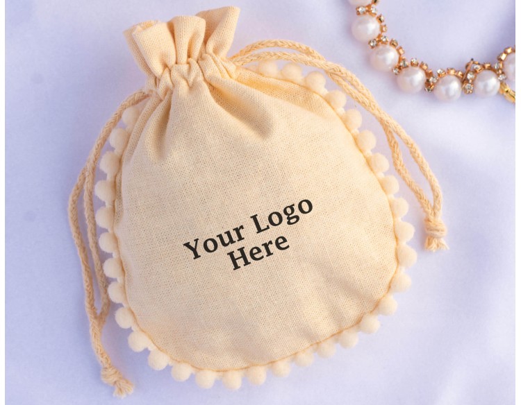 Set Of 100 Designer Wedding Favor Pouches, Custom Drawstring Pouch (Designer, BG153)