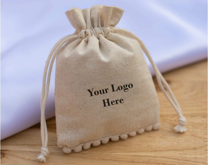 Buy Natural Cotton Jewelry Drawstring Bags & Pouches